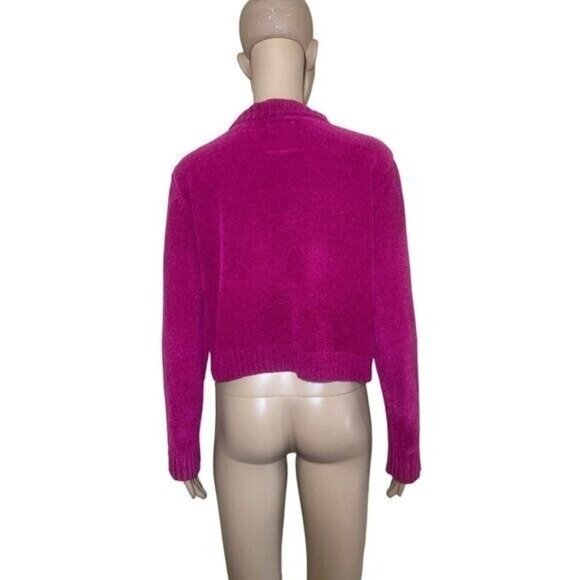 UNIF Cardigan Sweater Crop Top Button Up Long Sleeve Women's Sz S. #36 - Picture 3 of 12